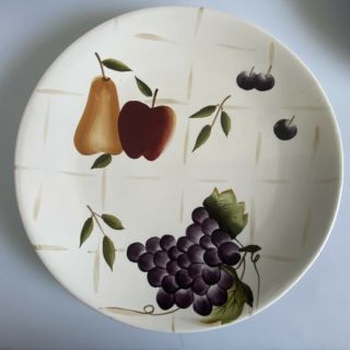 Sonoma Villa By Home Interiors Salad Plate Earthenware Fruit.  Set Of 4