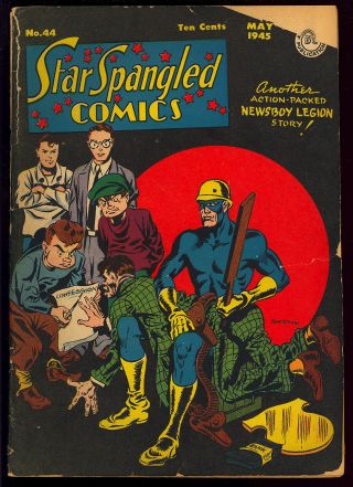 Star Spangled Comics 44 Unrestored Golden Age Dc Comic 1945 Gd,