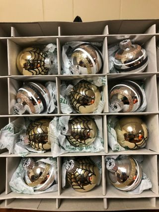Halloween Christopher Radko Shiny Brite Set Of 12 Small Glass Ornaments