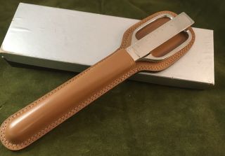 Vtg Scissors,  Letter Opener Leather Case,  Box.  As Italy Scissors Solingen