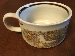 Vintage Otagiri Unicorn In A Meadow Soup Mug Hand Crafted Japan