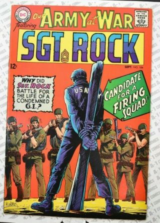 Our Army At War 184 (1967) Vf,  (8.  5) Candidate For A Firing Squad Dc Comics