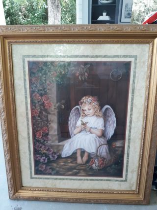 Home Interiors Angel With Butterfly Print