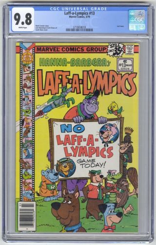 Laff - A - Lympics 13 Cgc 9.  8 Hi Grade Marvel Comic Scooby Last Issue Hanna - Barbera