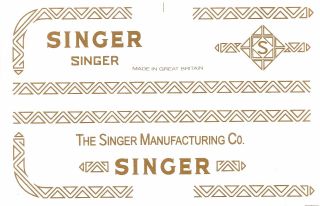 Singer Model 319 320 Sewing Machine Restoration Decals 40753