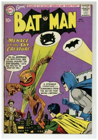 Batman 135  Return Of Batman & Robin Ii 1960 Silver Age Dc Comics (j 1526)