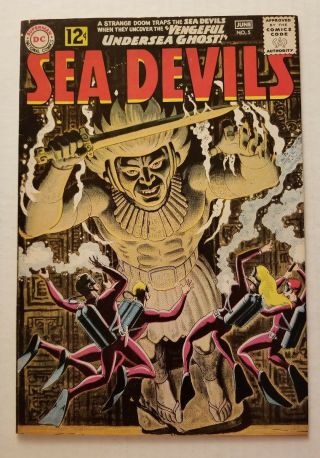 Sea Devils 5 (dc Comics 1962) Vf,  8.  5 Silver Age Comic