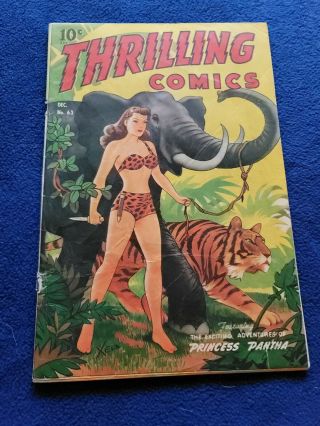 Thrilling Comics 63 Princess Pantha Gd/vg Cond.  Schomburg - C,  Standard (1947)