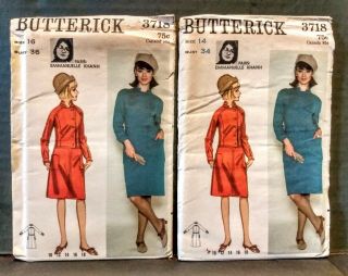 Vintage Butterick 3718 Sewing Pattern/ Uncut/ Emmanuelle Khanh Design/ One.