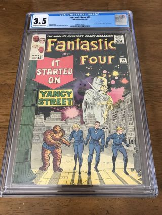 Fantastic Four 29 Cgc 3.  5 Silver Age Comic Marvel Classic Watcher Cover