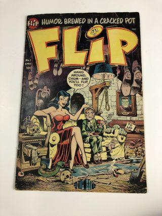 Flip 1 Harvey Comics 1952 Good Girl Cover