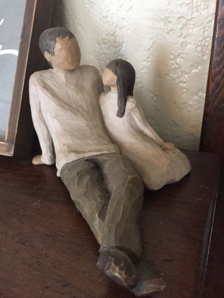 2000 Willow Tree Figurine Father And Daughter Demdaco Susan Lordi 26031
