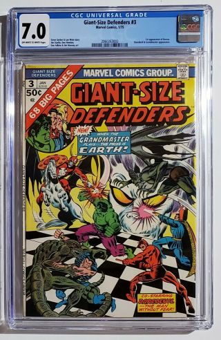 Giant Size Defenders 3 Cgc 7.  0 Marvel Comics 1975 1st Appearance Korvac