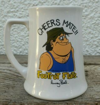 Footrot Flats Beer Mug/cup/stein Murray Ball Collectable Appletree Designs 1980s