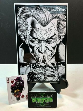Batman Three Jokers 2 (of 3) 1:100 B&w Joker Variant W/free Card Nm Dc 9/29/20