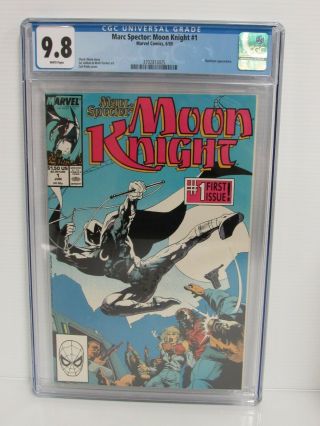 Marc Spector: Moon Knight 1 (1989) Marvel Comics Key 1st Issue Cgc 9.  8 Bt249