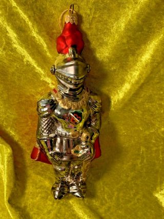 Vintage Kurt Adler Polonaise Medieval Armor Knight Ornament By Komozja 8 "