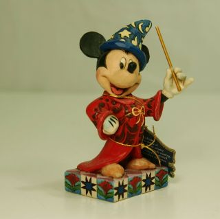 Jim Shore Disney Traditions Sorcerer Mickey Mouse " Touch Of Magic " Figurine
