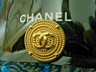 Chanel 1 Button Gold Tone 23 Mm,  1 Inch Metal One Pc