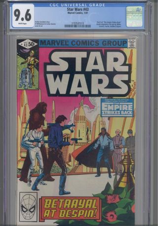 Star Wars 43 Cgc 9.  6 1981 Marvel Comics Part 5 Empire Strikes Back: Frame
