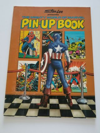 Stan Lee Presents :the Mighty World Of Marvel Pin - Up Book (f) 1978 Oversized