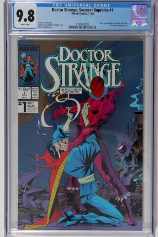 Doctor Strange Sorcerer Supreme Issue 1 Marvel Comic 1988 Cgc 9.  8