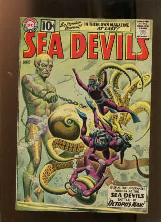 Sea Devils 1 (4.  5) Battles The Octopus Man 1961