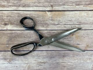 Two (2) Vintage WISS INLAID 20 Shears Scissors Steel Forged USA Large 10 1/4 