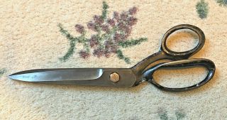 Vintage Wiss Inlaid 20 Shears Scissors,  Steel Forged Made In Usa,  Large 10 1/4 "