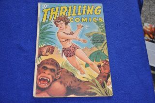 Thrilling Comics 65 Princess Pantha Vg Cond.  Schomburg - C Standard (1948)