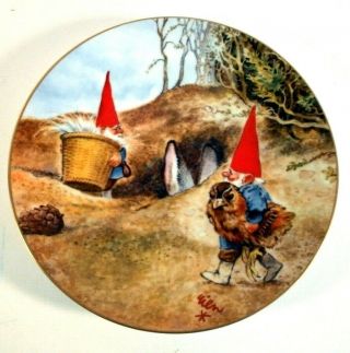 Gnome Know How Legends Of The Gnomes Collector Plate 1983 Rien Poortvliet