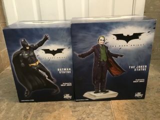 Batman And Joker Dark Knight Dc Direct Limited Edition Statues Kolby Jukes