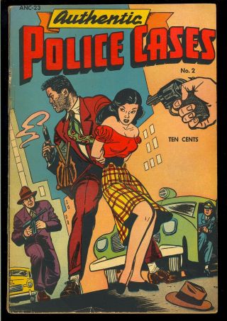 Authentic Police Cases 2 Pre - Code Crime Good Girl St.  John 1948 Vg -