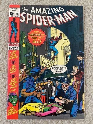 Spider - Man 96 Nm Unrestored Green Goblin - Drug Story - Marvel (1971)