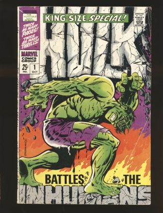 Incredible Hulk Special 1 - Steranko Cover Good,  Cond.