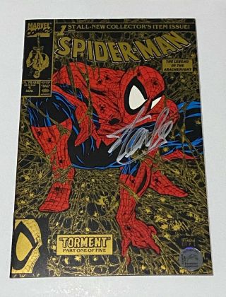 Stan Lee Signed Gold Cover Torment Spiderman Spider - Man 1 1 Marvel Lee
