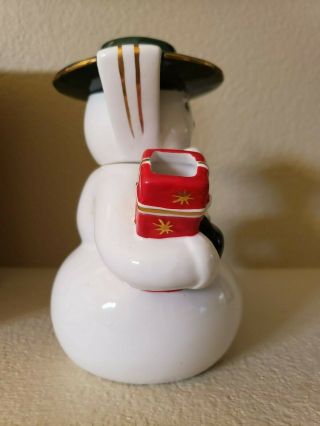 Shiny Brite Christopher Radko Mrs Snowcheer Teapot w/Box 3