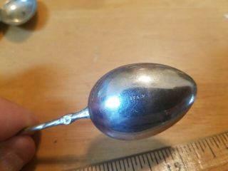 Vintage Demitasse / Espresso Silver Plated Figural Spoon Set - Italy set of 15 2