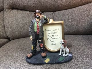 Authentic Emmett Kelly Jr Collectors Society Enrollment Figurine