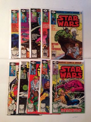 Star Wars 31 32 33 34 35 36 37 38 39 Plus King Size Annual 1 10 Book Vf/nm
