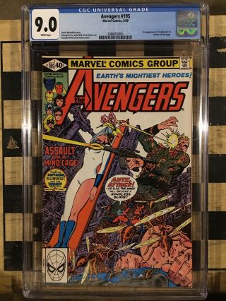Avengers 195 Cgc 9.  0 (white Pages) 1st Appearance Of Taskmaster In Cameo - Movie