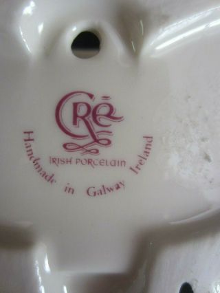 Irish Porcelain CRE Handmade Holy Water Signed Font - Joe McCaul 3