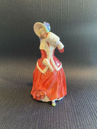 Royal Doulton Christmas Morn Limited Figurine Red Dress