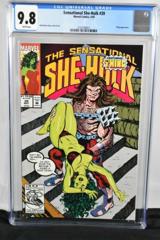 Sensational She - Hulk 39 1992 Cgc Graded 9.  8 John Byrne Story,  Cover,  Art