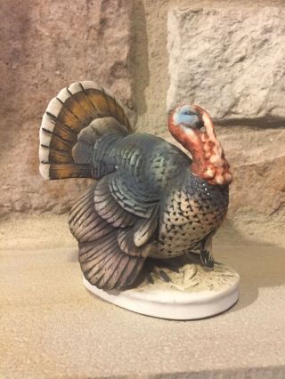 Vintage Lefton China Hand Painted Turkey Bird Figurine Kw 2255