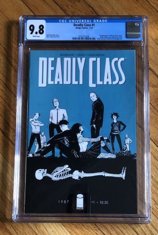 Deadly Class 1 Cgc 9.  8 1st Print Russo Brothers Tv Show 2014 Image Remender
