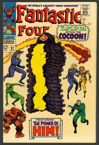 Fantastic Four 67 - Origin & 1st App Of Him (adam Warlock) Marvel (1967) Vg/fn