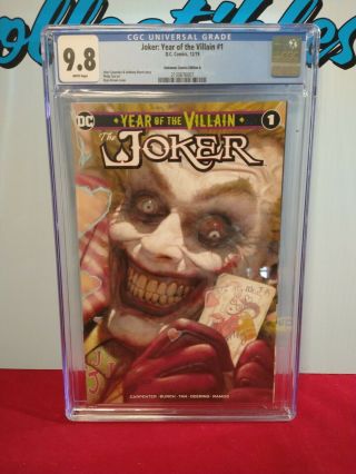 Cgc Graded 9.  8 Joker Year Of The Villain 1 Edition A Ryan Brown Cover