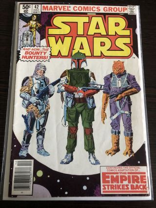 Star Wars 42 (dec 1980,  Marvel) 1st Appearance Of Bobba Fett Newsstand Edition
