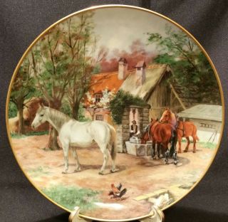 Kaiser " The Horses " A Limited Edition Of The Series " On The Farm " Signed Plate